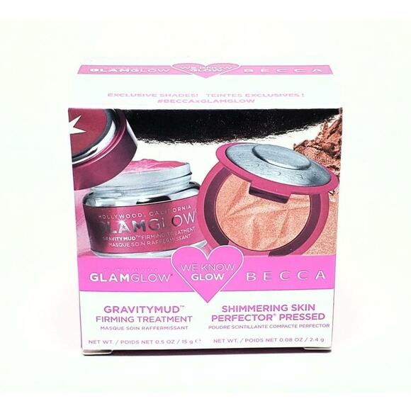 GLAMGLOW / Becca We Know Glow Gravitymud + Shimmering Skin Perfector - Picture 1 of 4